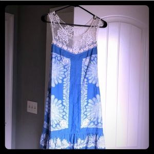 ☀️🆕EUC Free People Dress Lace & Ruffle  Size 4